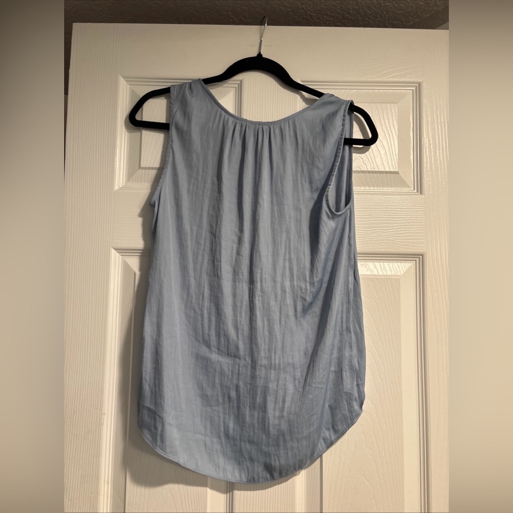 Hilary Radley Ladies' Sleeveless Blouse, Vintage Blue, XS - Picture 2 of 2